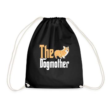 Corgi Dog Mom Dogmother Dogs Mommy - Turnbeutel - Schwarz - Vorne