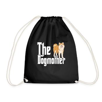 Akita Chien Maman Chienne Chiens Maman - Sac de sport léger - noir - Devant