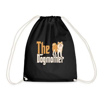 Akita Chien Maman Chienne Chiens Maman - Sac de sport léger - noir - Devant