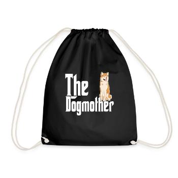 Akita Chien Maman Chienne Chiens Maman - Sac de sport léger - noir - Devant