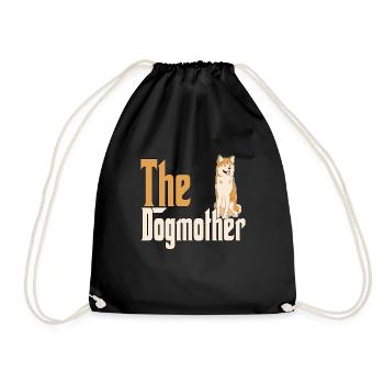 Akita Chien Maman Chienne Chiens Maman - Sac de sport léger - noir - Devant
