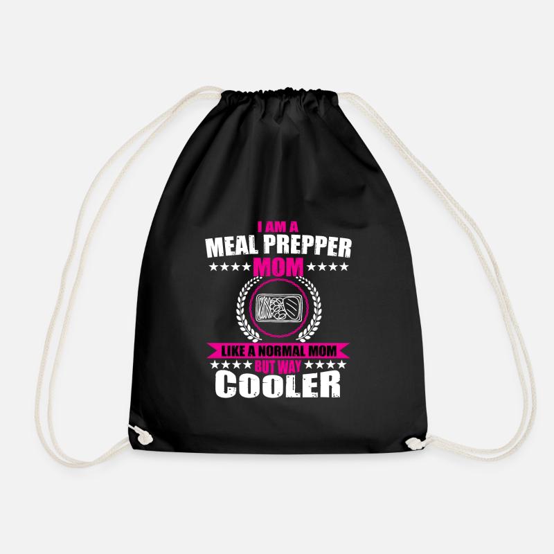 Meal Prep Mama - Drawstring Bag - black