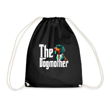 Teckel Chien Maman Chienne Chiens Maman Rottie - Sac de sport léger - noir - Devant