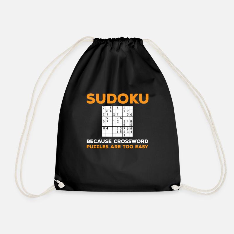 Sudoku - Turnbeutel - Schwarz