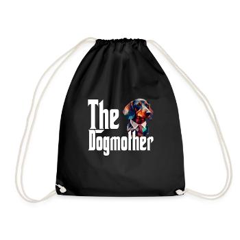 Teckel Chien Maman Chienne Chiens Maman Rottie - Sac de sport léger - noir - Devant