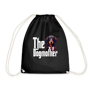 Teckel Chien Maman Chienne Chiens Maman Rottie - Sac de sport léger - noir - Devant