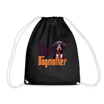Teckel Chien Maman Chienne Chiens Maman Rottie - Sac de sport léger - noir - Devant