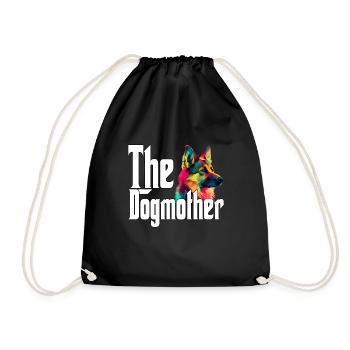 German Shepherd Dog Mom Dogmother Dogs Mommy Rotti - Turnbeutel - Schwarz - Vorne