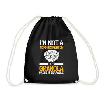 Dicton amateur de granola - Sac de sport léger - noir - Devant