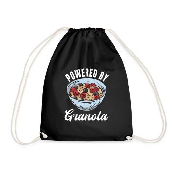 Angetrieben Von Granola - Turnbeutel - Schwarz - Vorne