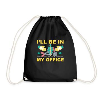 Drôle de citation de jardin - Sac de sport léger - noir - Devant