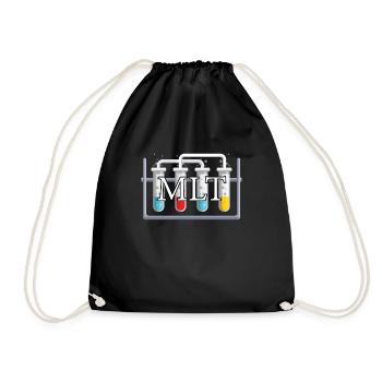 Medical laboratory technician MLT - Drawstring Bag - black - Front