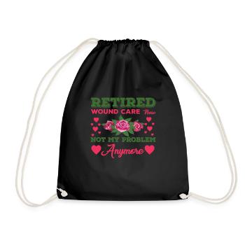 Une infirmière à la retraite n’est plus mon problème - Sac de sport léger - noir - Devant