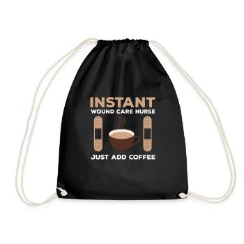 Tolle Wundversorgung Krankenschwester Kaffee - Turnbeutel - Schwarz - Vorne