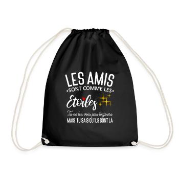 Ami Étoile Meilleur Ami - Sac de sport léger - noir - Devant
