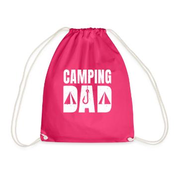 Camping Papa - Turnbeutel - Fuchsia - Vorne
