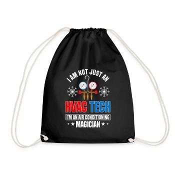 Funny Hlk-tech wear - Drawstring Bag - black - Front