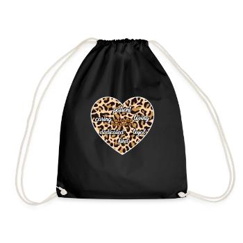 Motivierender Massagetherapeut Design - Turnbeutel - Schwarz - Vorne