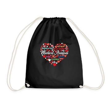 Motiver le cadeau d’assistant médical - Sac de sport léger - noir - Devant