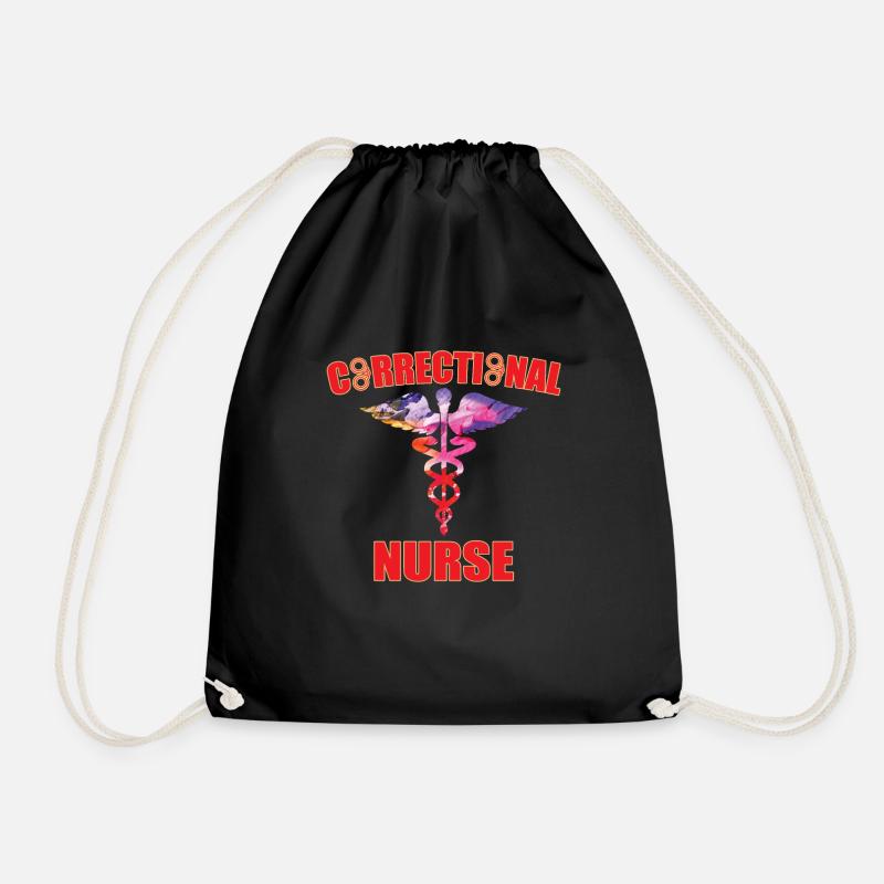 Tolles Strafvollzugskrankenschwester Design - Turnbeutel - Schwarz