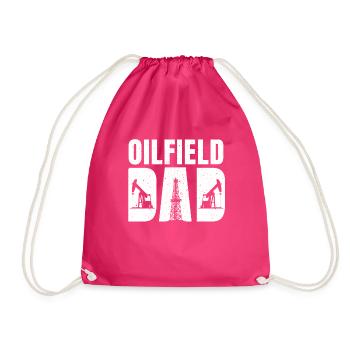 Ölfeld Papa - Turnbeutel - Fuchsia - Vorne