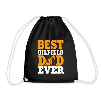 Best Oil Field Dad Ever - Drawstring Bag - black - Front
