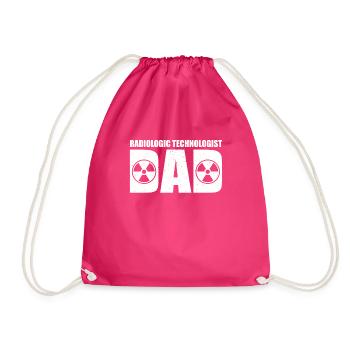 Lustiger Radiologieassistent Papa - Turnbeutel - Fuchsia - Vorne