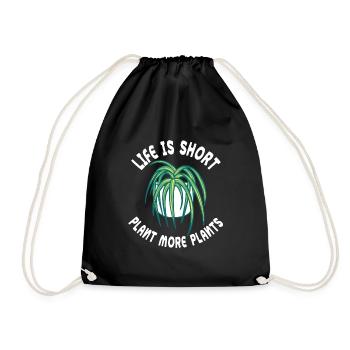 Funny Plants Saying Garden Lover - Drawstring Bag - black - Front