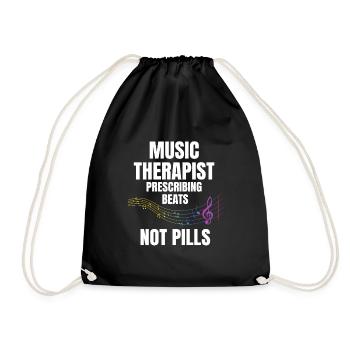 Les musicothérapeutes disent - Sac de sport léger - noir - Devant