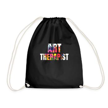 Art Therapist - Drawstring Bag - black - Front