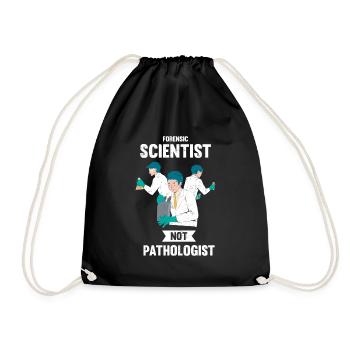 Médecin légiste au lieu de pathologiste, enquêteur - Sac de sport léger - noir - Devant