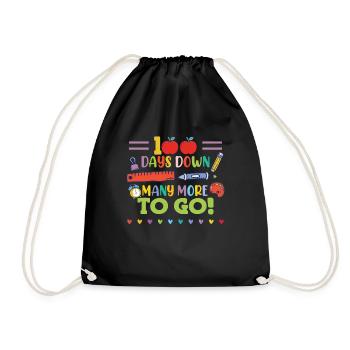 Plus que 100 jours - Sac de sport léger - noir - Devant