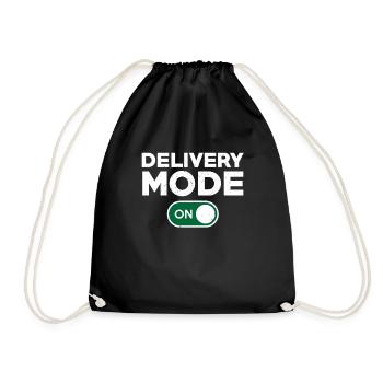 Funny Delivery Driver Design - Drawstring Bag - black - Front