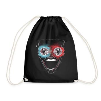 ControlZ Glitch - Drawstring Bag - black - Front