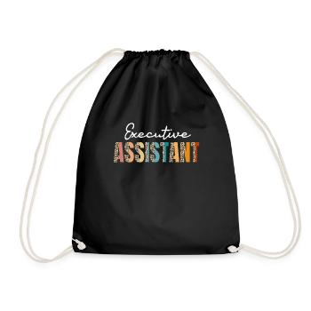 Assistent Der Geschäftsleitung - Turnbeutel - Schwarz - Vorne