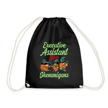 Vorstandsassistentin St. Patrick's Day - Turnbeutel - Schwarz - Vorne