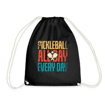 La vie est incroyable, Pickleball le fait - Sac de sport léger - noir - Devant