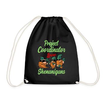 Coordonnatrice de projet Fête de la Saint-Patrick - Sac de sport léger - noir - Devant