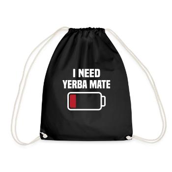 Drôle de tenue Yerba Mate - Sac de sport léger - noir - Devant