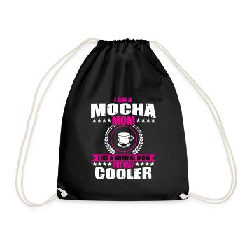 Drôle de papa de café moka - Sac de sport léger - noir - Devant