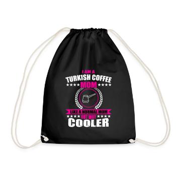 Türkisches Kaffee-mutter-kostüm Zum Muttertag - Turnbeutel - Schwarz - Vorne