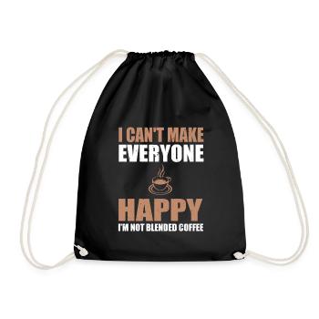 Great Blended Coffee Lover Costume - Drawstring Bag - black - Front