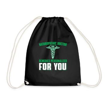 Naturopath Naturopathy - Drawstring Bag - black - Front