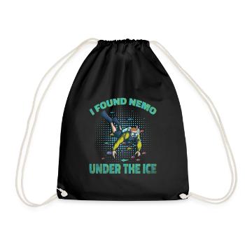 I found Nemo Under The Ice, Ice Diver - Drawstring Bag - black - Front