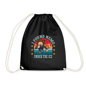 I found Nemo Under The Ice, Ice Diver - Drawstring Bag - black - Front