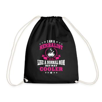 Lustige Kräuterkundler Mama Outfit Muttertag - Turnbeutel - Schwarz - Vorne