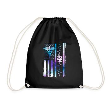 American Registered Nurse - Drawstring Bag - black - Front