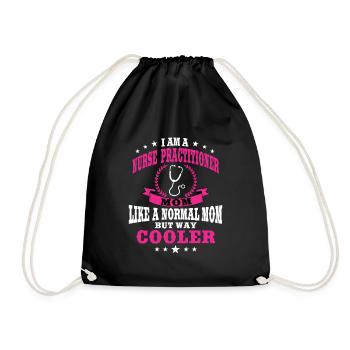 Nurse Mom - Drawstring Bag - black - Front