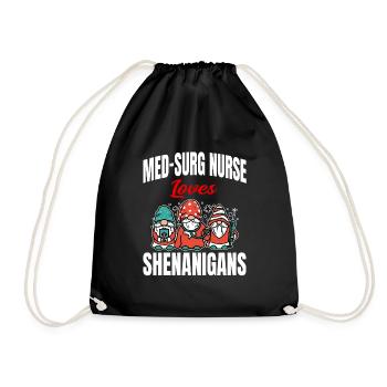St. Patrick's Day Medical-Surgical Design - Drawstring Bag - black - Front