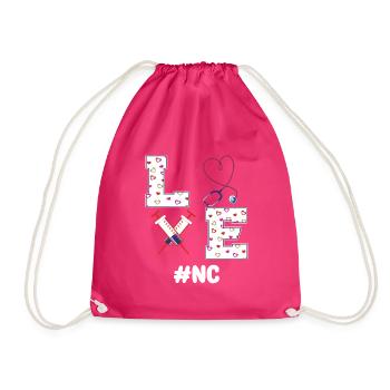 Nurse Consultant Shirt - Drawstring Bag - fuchsia - Front